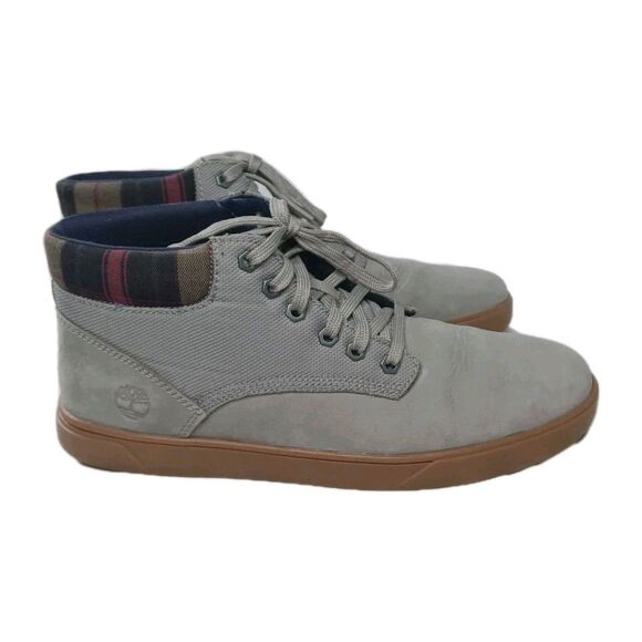 Timberland Groveton Chukka Boots Men’s Size 9.5 Gray Leather & Fabric main image 6